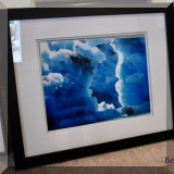 A18. Framed iceberg photograph. 